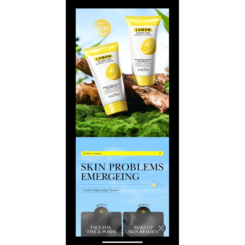 Lemon Deep Cleaning Oil Control Face Wash