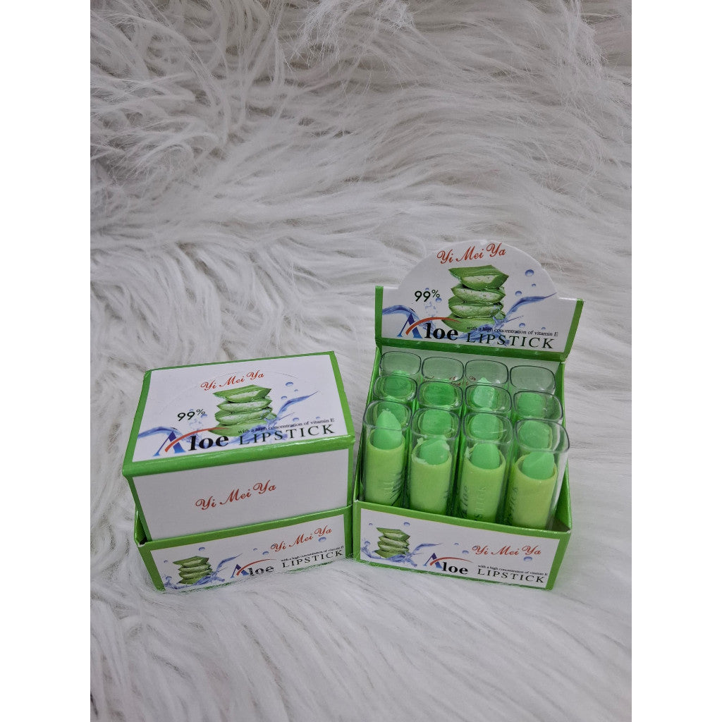 Aloe Vera Lip Stick 12pcs Set with Vitamin E
