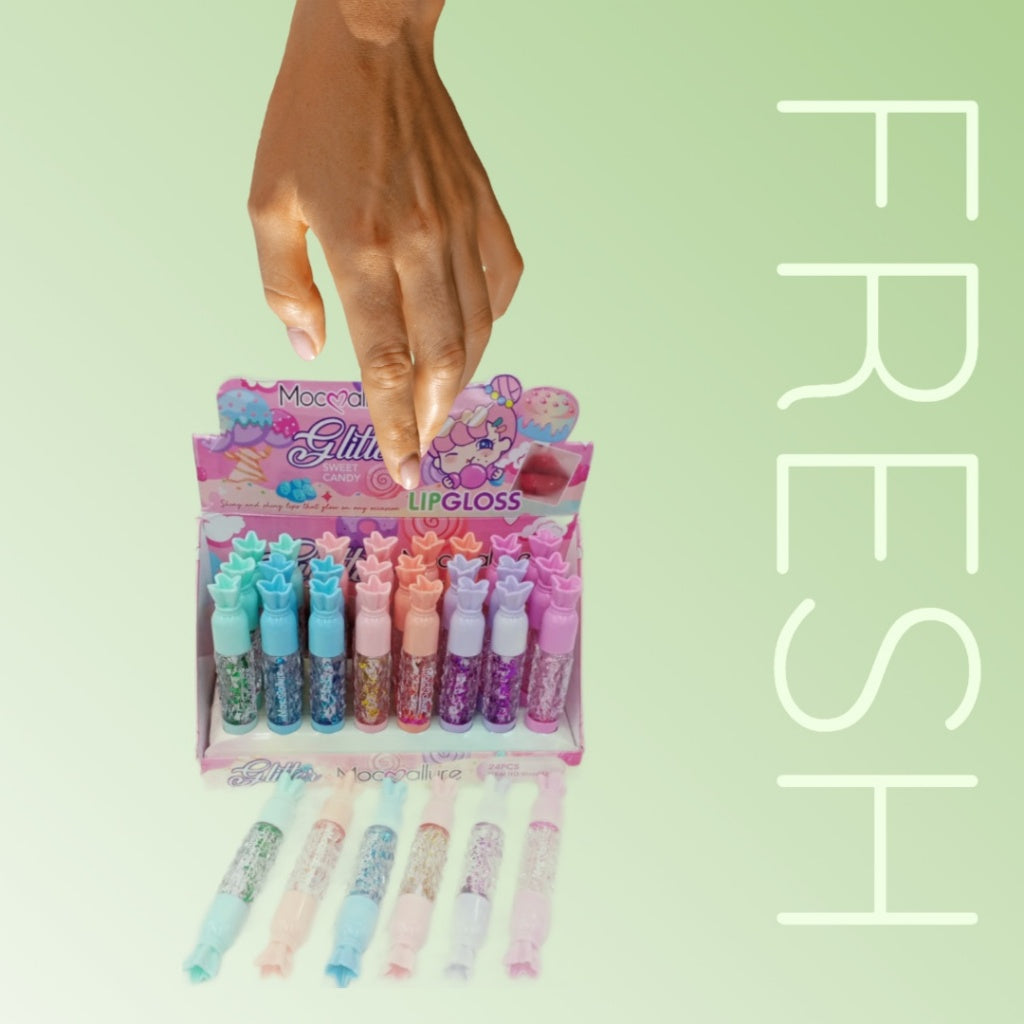 Mocmallure Glitter Lip Gloss 24 Pcs Set
