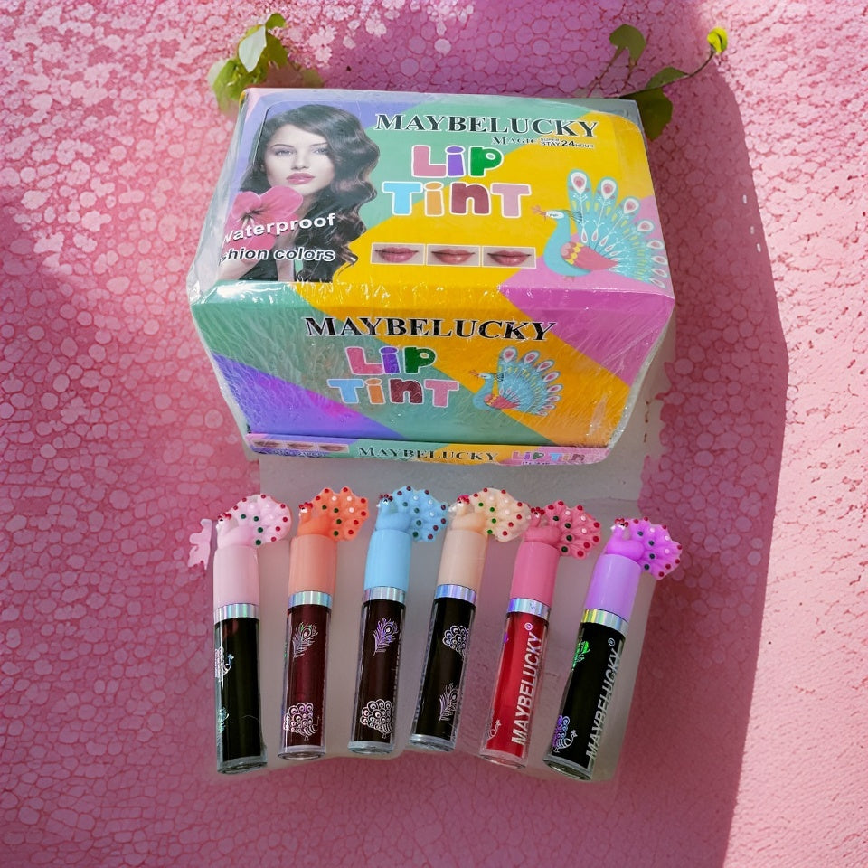 Maybelucky 24-Piece Waterproof Lip Tint