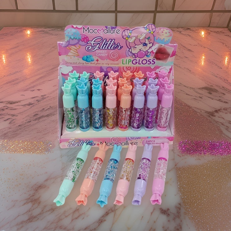 Mocmallure Glitter Lip Gloss 24 Pcs Set