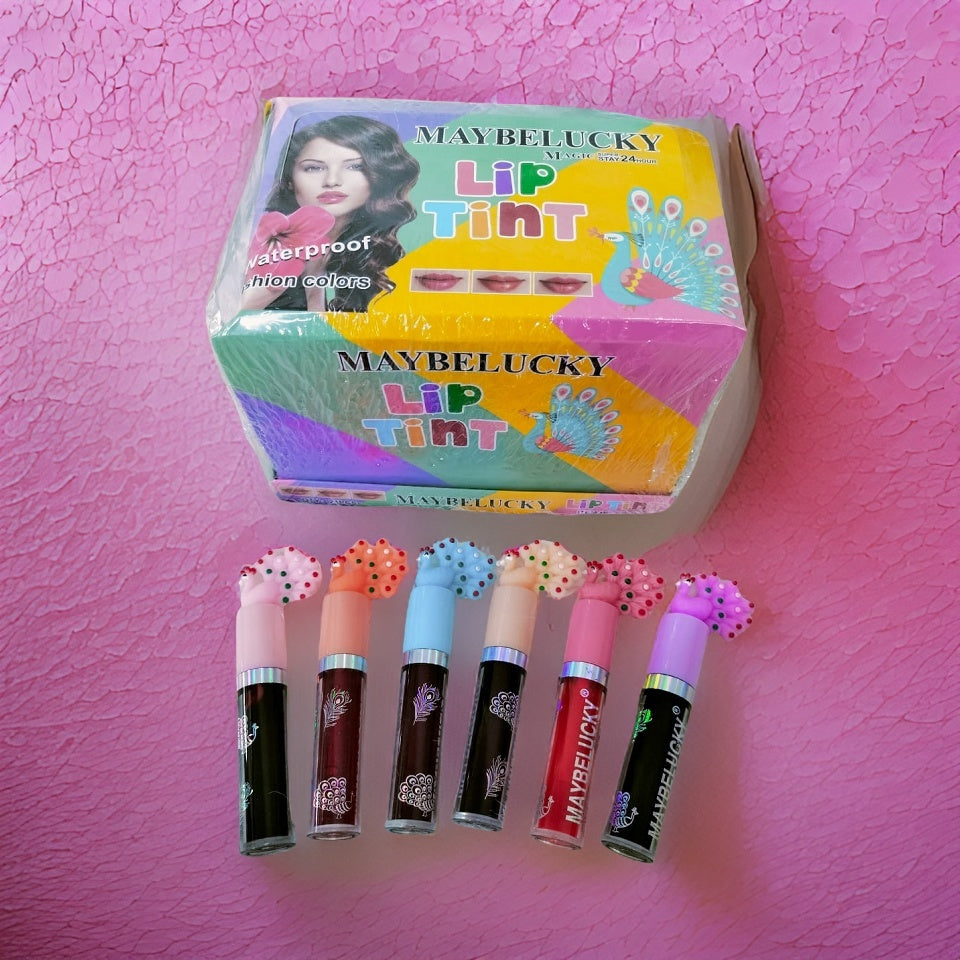 Maybelucky 24-Piece Waterproof Lip Tint