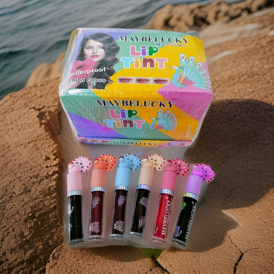 Maybelucky 24-Piece Waterproof Lip Tint