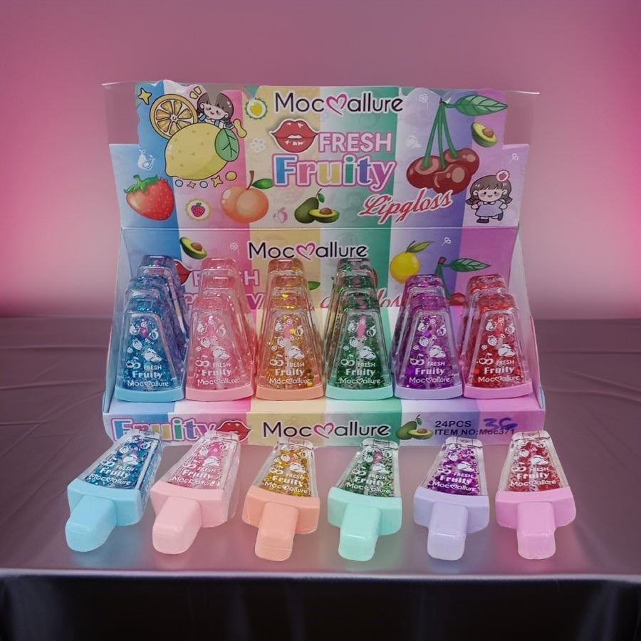 Juicy Fresh Fruity Lip Gloss Set 24 Pieces