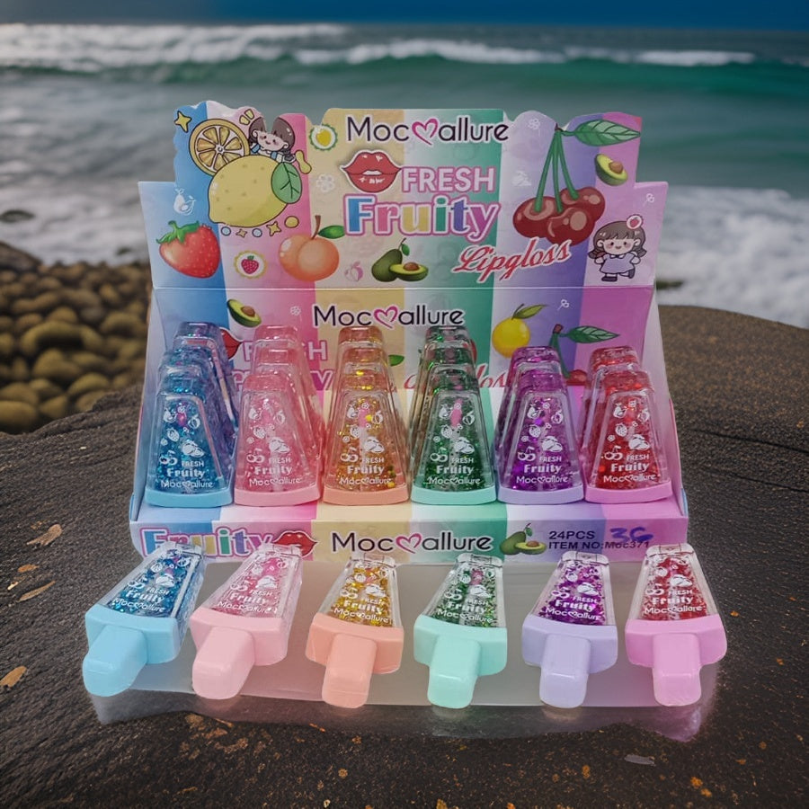 Juicy Fresh Fruity Lip Gloss Set 24 Pieces