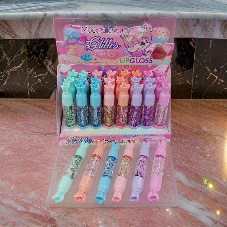 Mocmallure Glitter Lip Gloss 24 Pcs Set