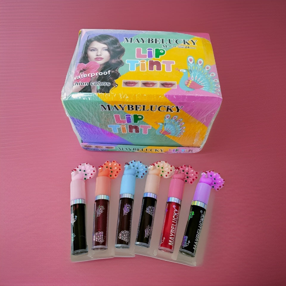 Maybelucky 24-Piece Waterproof Lip Tint