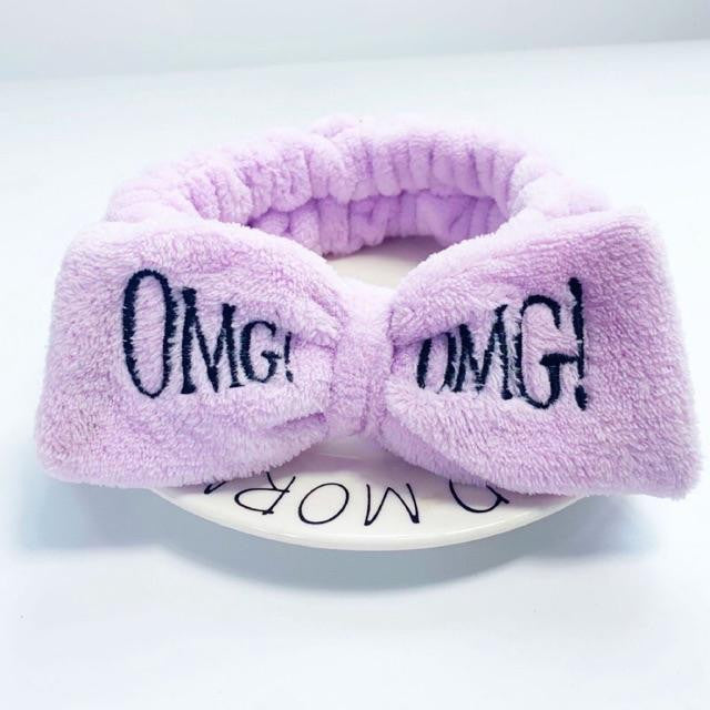 OMG Cute Cartoon Bow Fleece Hair Band