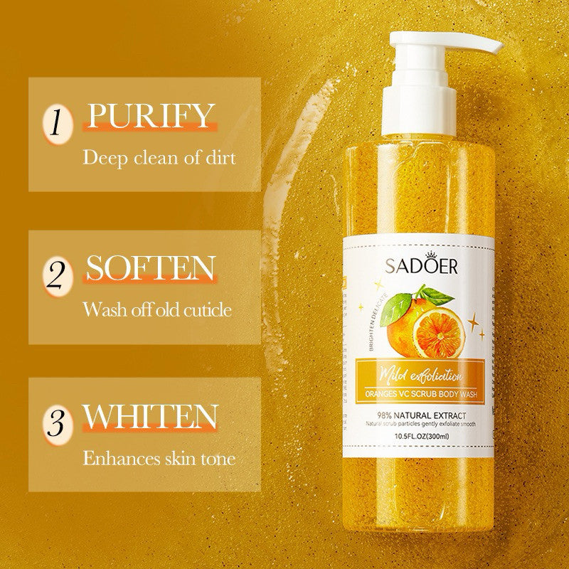 Sadoer Orange Body Scrub Shower Gel 300ml