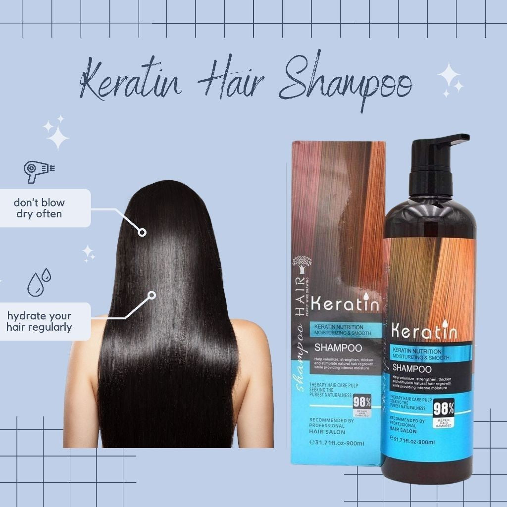 Original Keratin Hair Set (Shampoo, Mask, Serum)