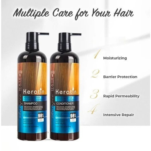 Original Keratin Hair Set (Shampoo, Mask, Serum)
