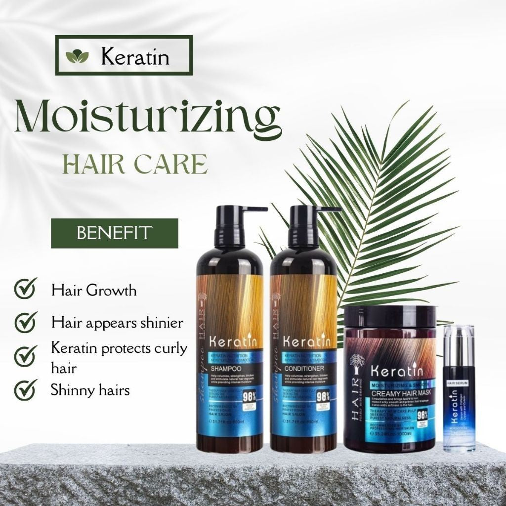 Original Keratin Hair Set (Shampoo, Mask, Serum)