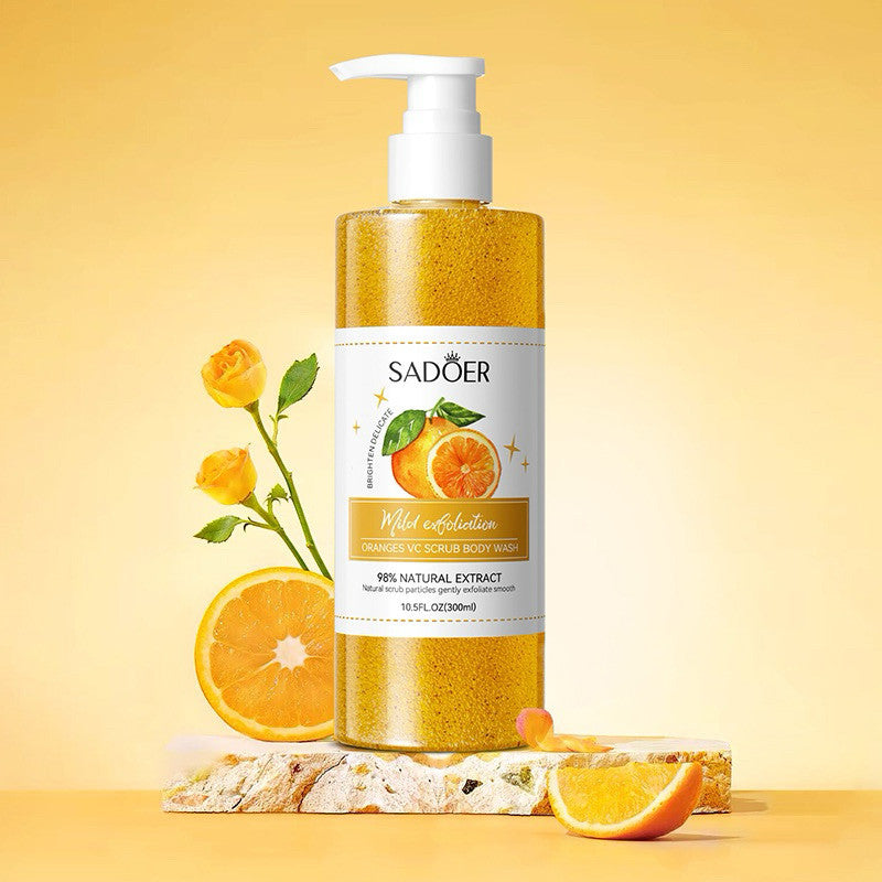 Sadoer Orange Body Scrub Shower Gel 300ml