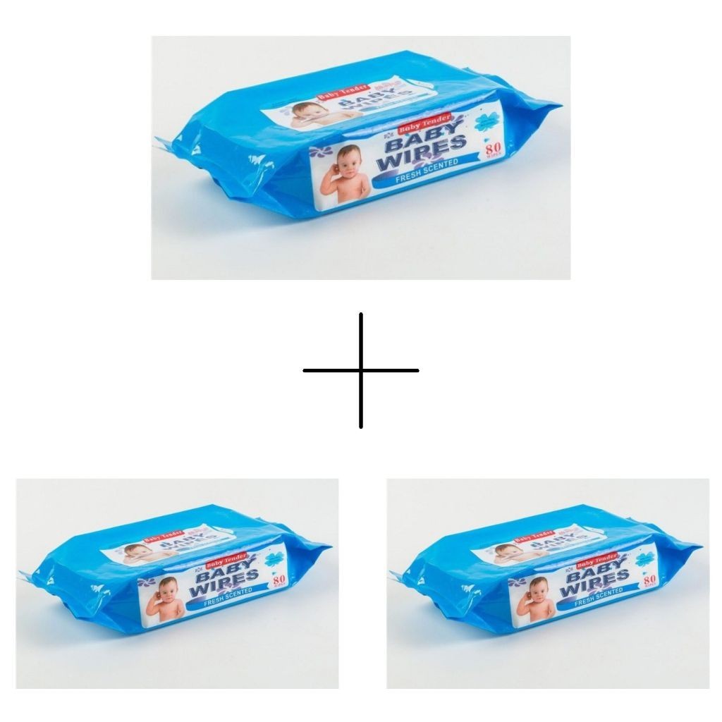 Baby Tinder Fresh Scented Baby Wipes 80pcs