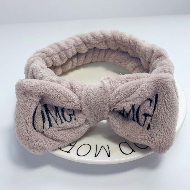 OMG Cute Cartoon Bow Fleece Hair Band