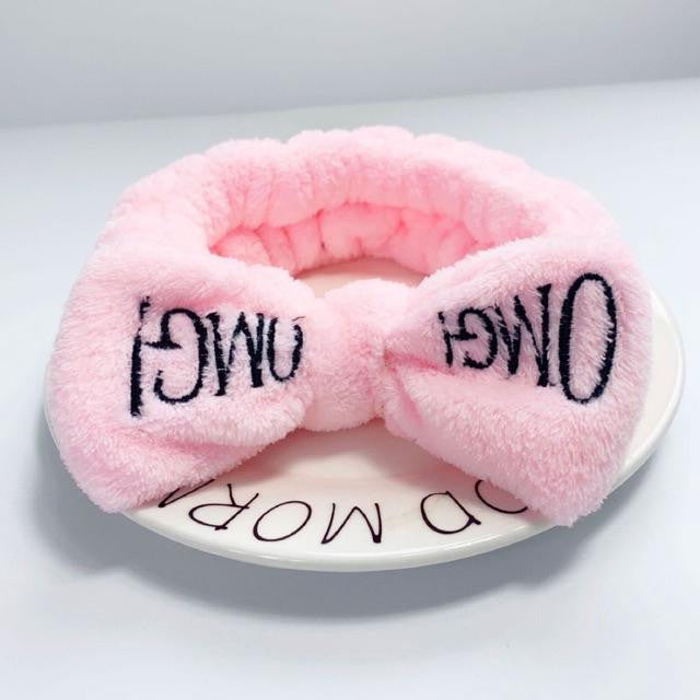OMG Cute Cartoon Bow Fleece Hair Band
