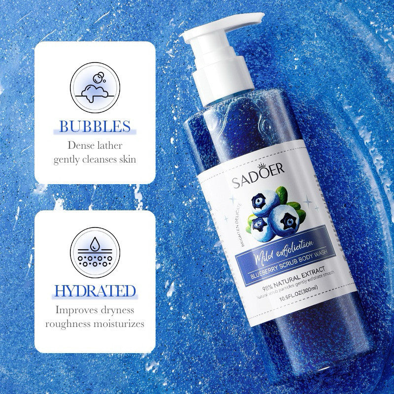 Sadoer Blueberry Body Scrub Shower Gel 300ml