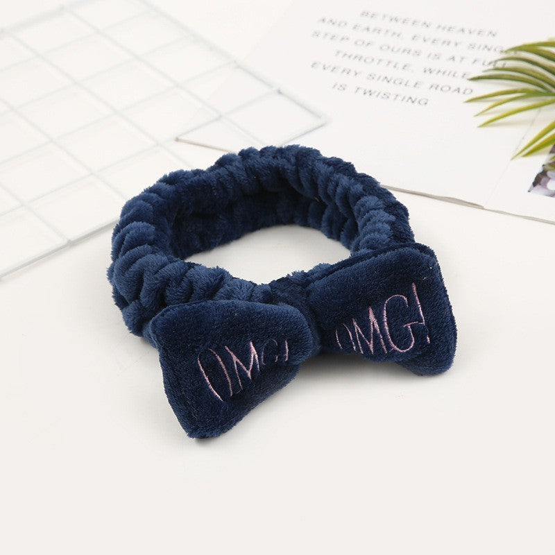 OMG Cute Cartoon Bow Fleece Hair Band