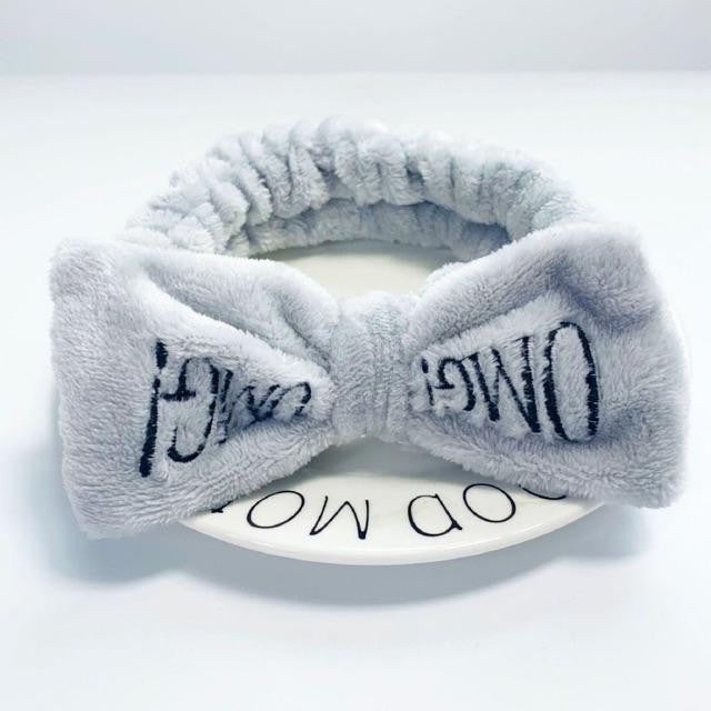 OMG Cute Cartoon Bow Fleece Hair Band