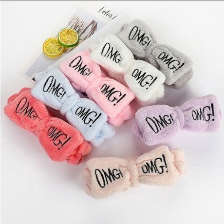 OMG Cute Cartoon Bow Fleece Hair Band
