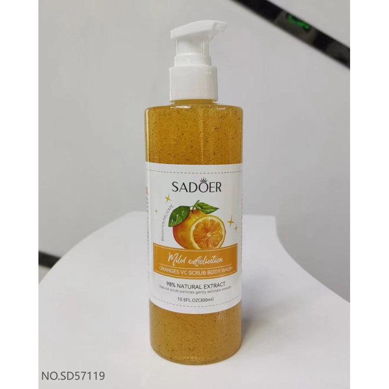 Sadoer Orange Body Scrub Shower Gel 300ml