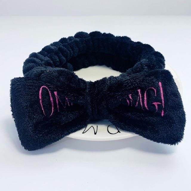 OMG Cute Cartoon Bow Fleece Hair Band