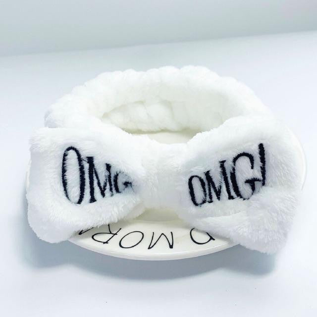 OMG Cute Cartoon Bow Fleece Hair Band
