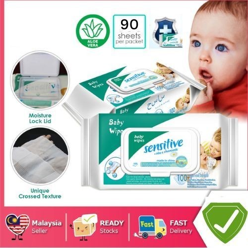 Baby Wet Wipes for Sensitive Skin 90ct