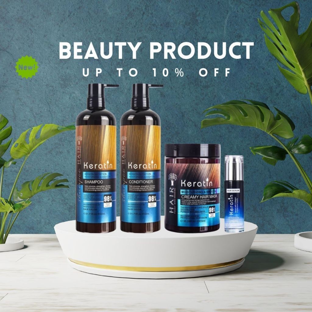 Original Keratin Hair Set (Shampoo, Mask, Serum)