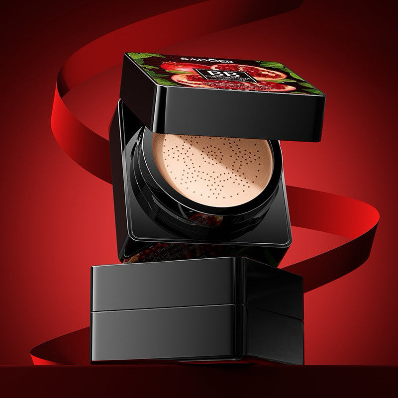 Pomegranate BB Cushion Powder First-Time Use