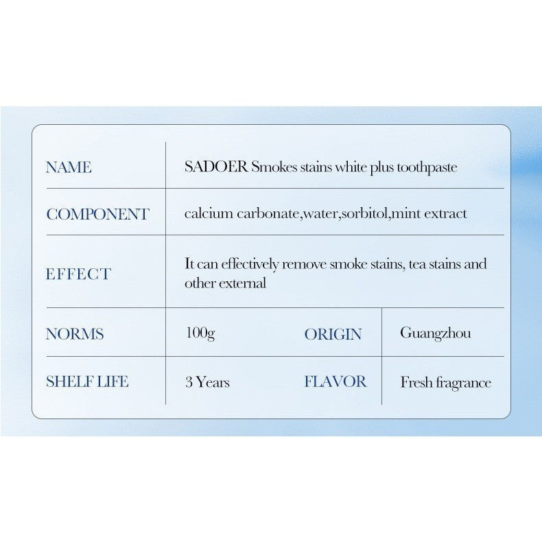 SADOER White Plus Whitening Toothpaste