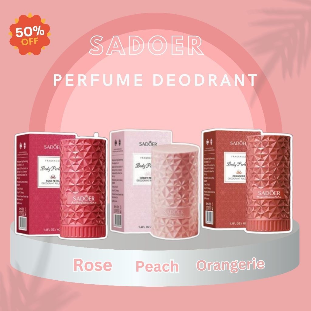 Sadoer Perfume Roll-on Honey Peach & Rose