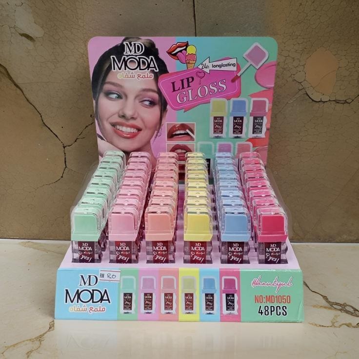 Long Lasting Lip Gloss MD Moda 24pcs Set