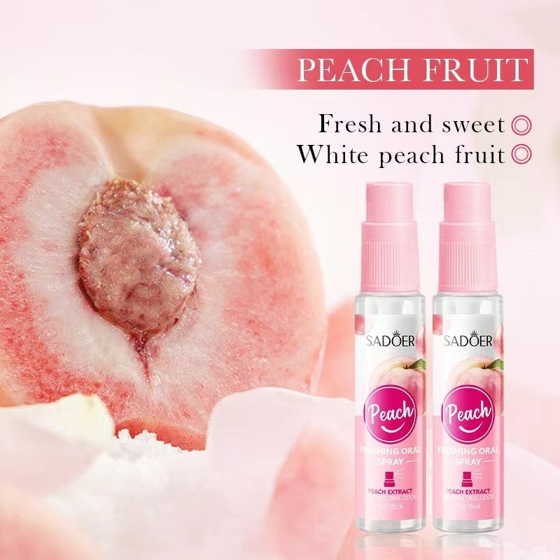 Peach 18ml Mouth Spray Freshener for Breath