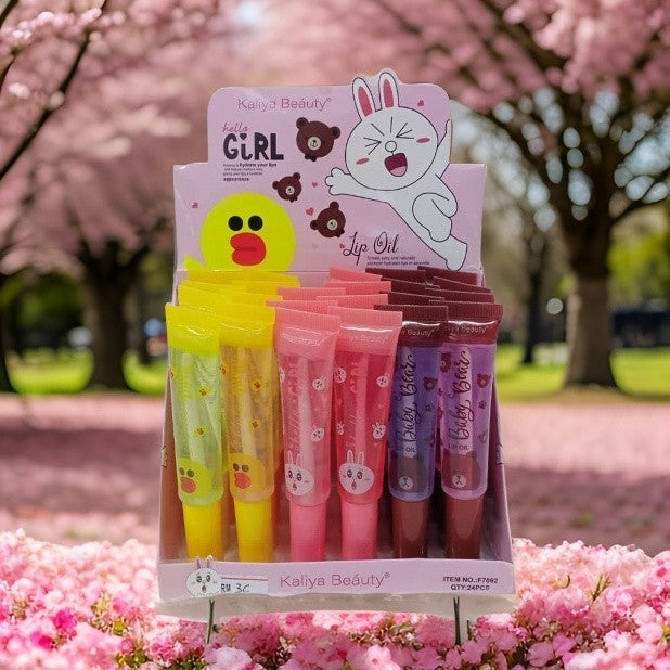 Kaliya Beauty Lip Oil Hello Girl, 24pcs Box