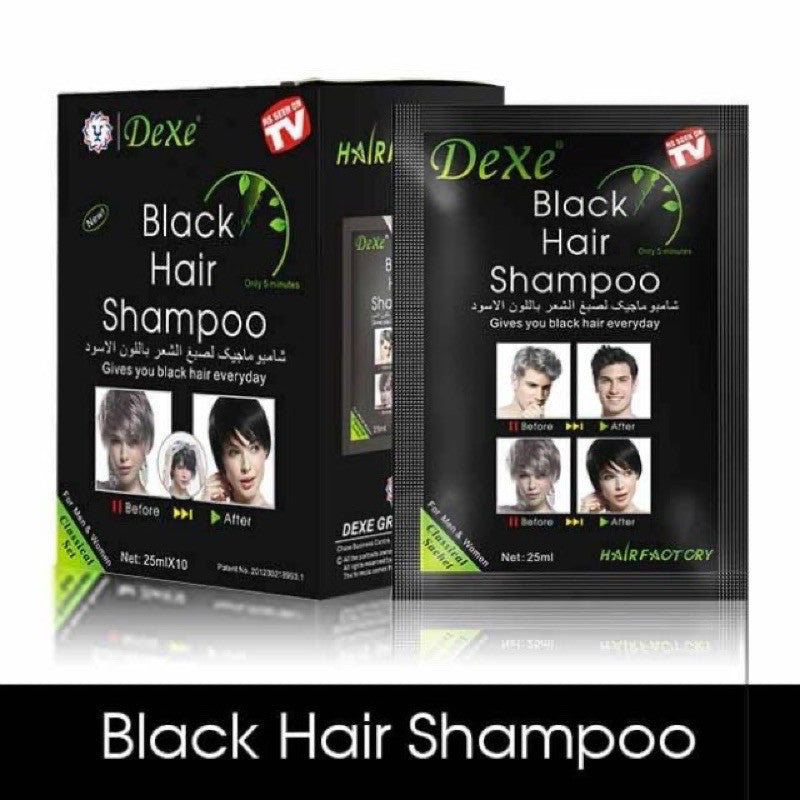 DEXE Hair Shampoo Sachets (Black/Wine Red/Brown)