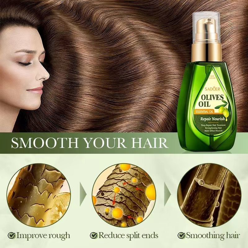 Sadoer Organic Olive Oil for Damaged Hair