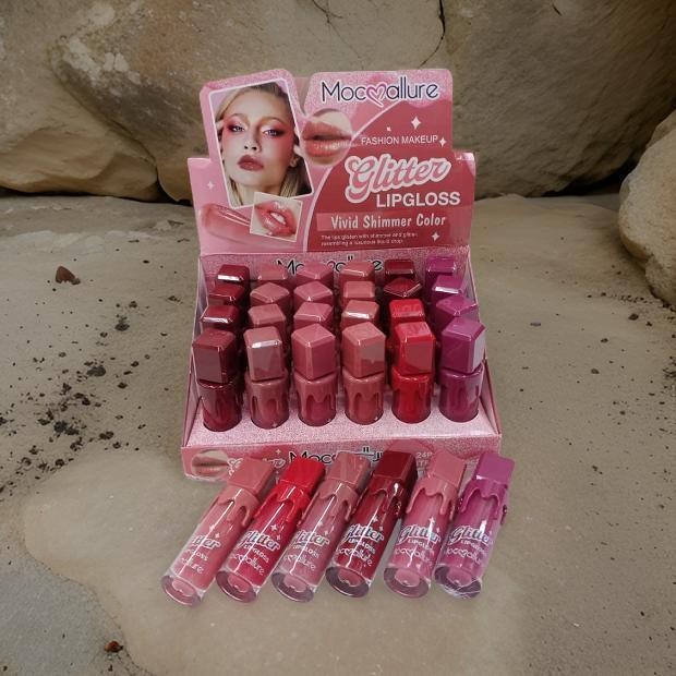 Glitter Lip Gloss Vivid Shimmer 24pcs Box