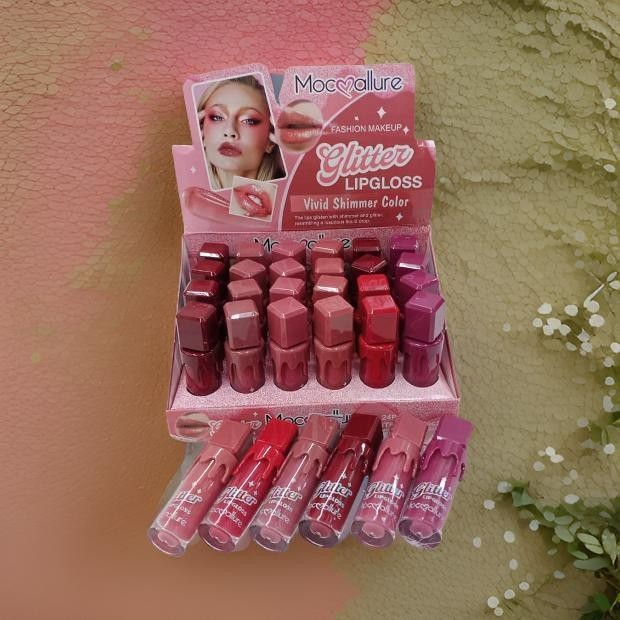 Glitter Lip Gloss Vivid Shimmer 24pcs Box