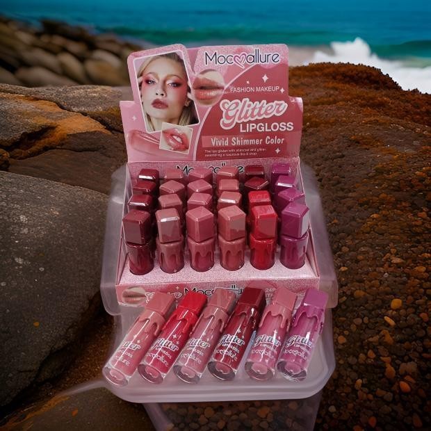 Glitter Lip Gloss Vivid Shimmer 24pcs Box