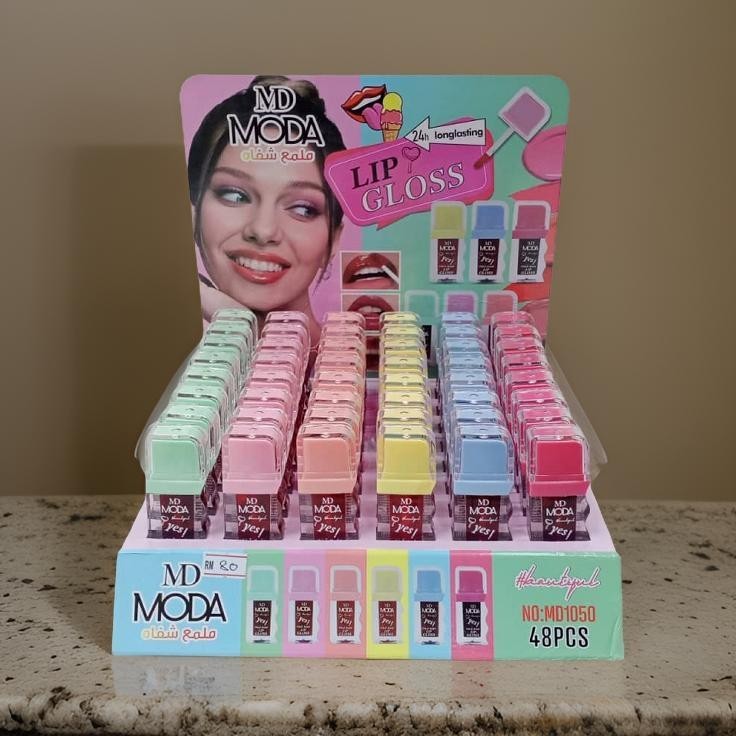 Long Lasting Lip Gloss MD Moda 24pcs Set