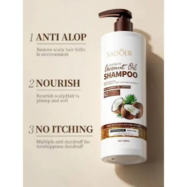 Sadoer 500ml Coconut Shampoo Anti-Dandruff Care