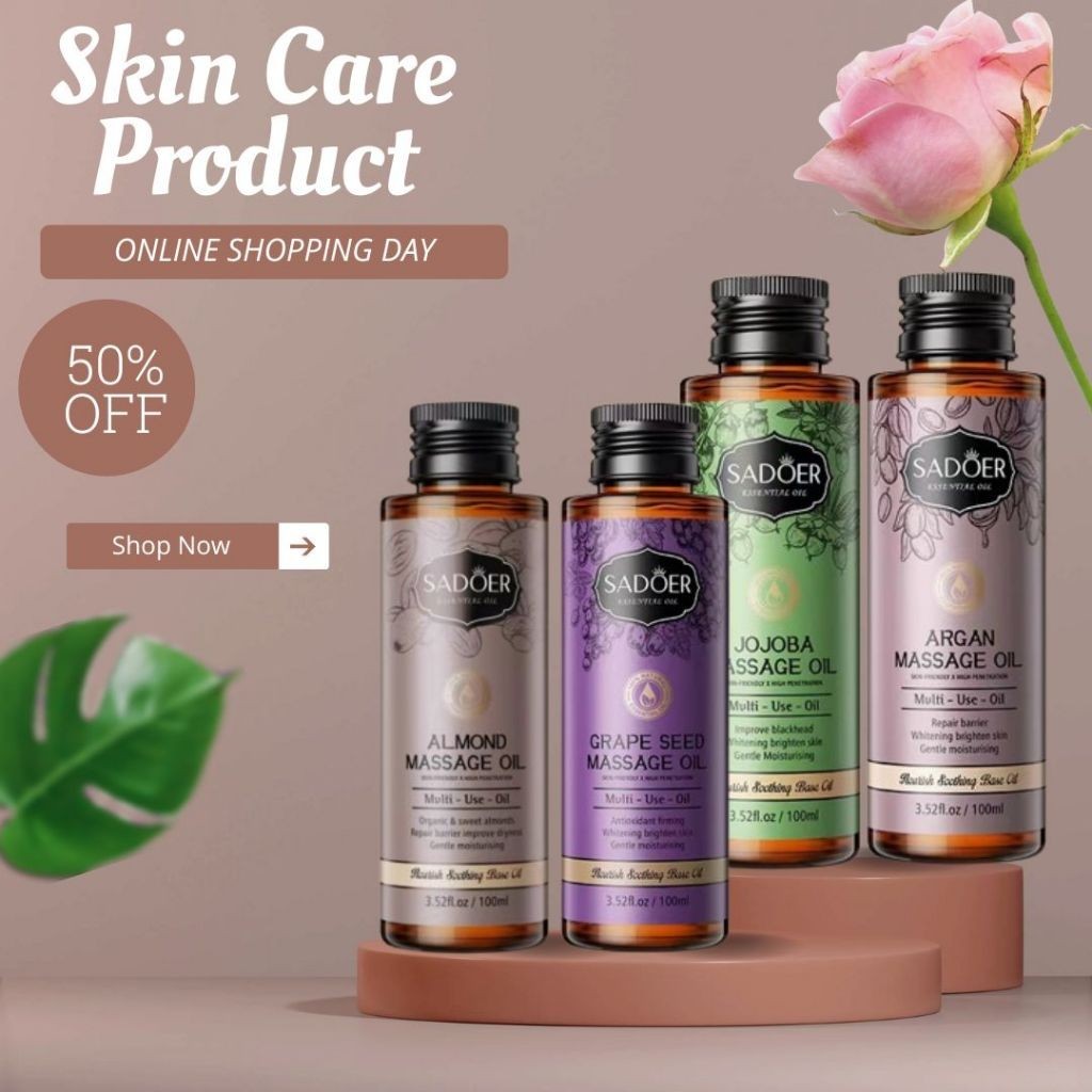 Sadoer Massage Oil 4in1 Almond Jojoba