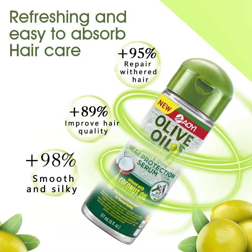 Olive & Coconut Heat Protection Serum for Hair