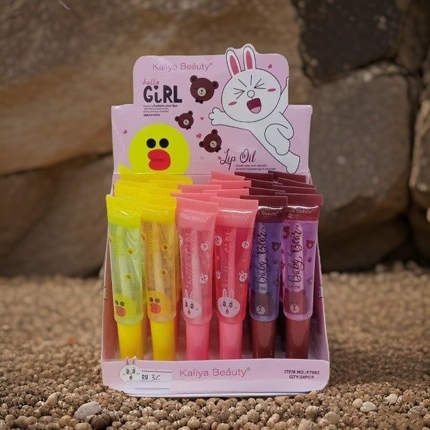 Kaliya Beauty Lip Oil Hello Girl, 24pcs Box