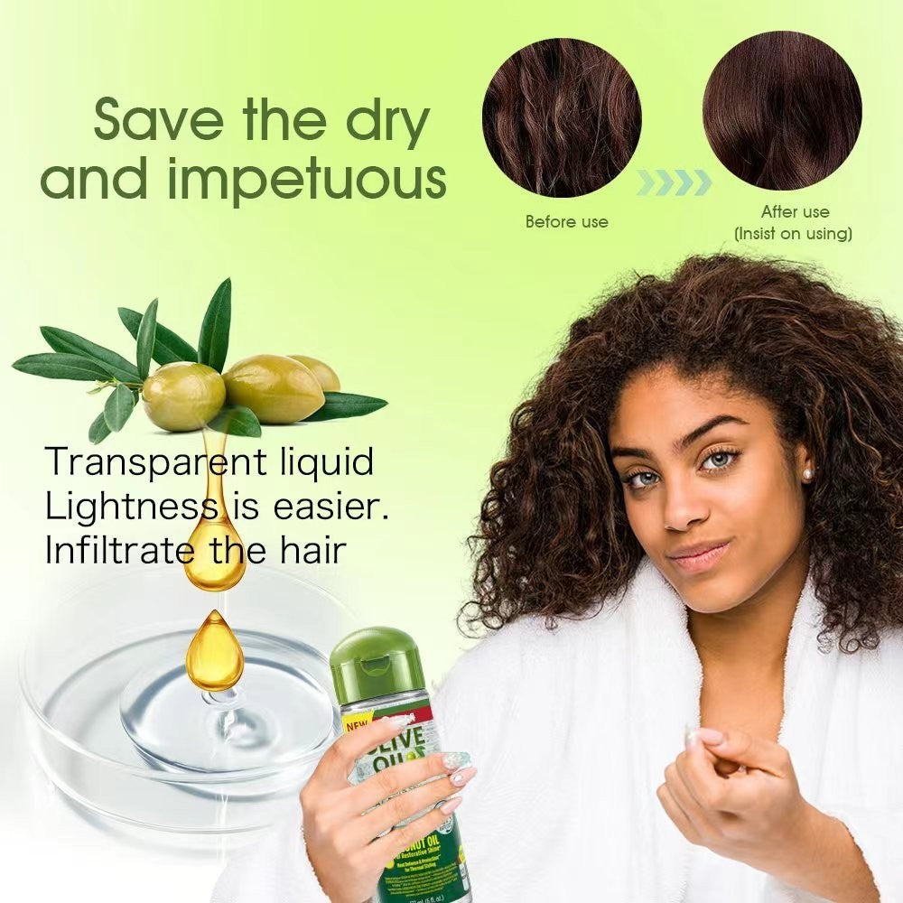 Olive & Coconut Heat Protection Serum for Hair