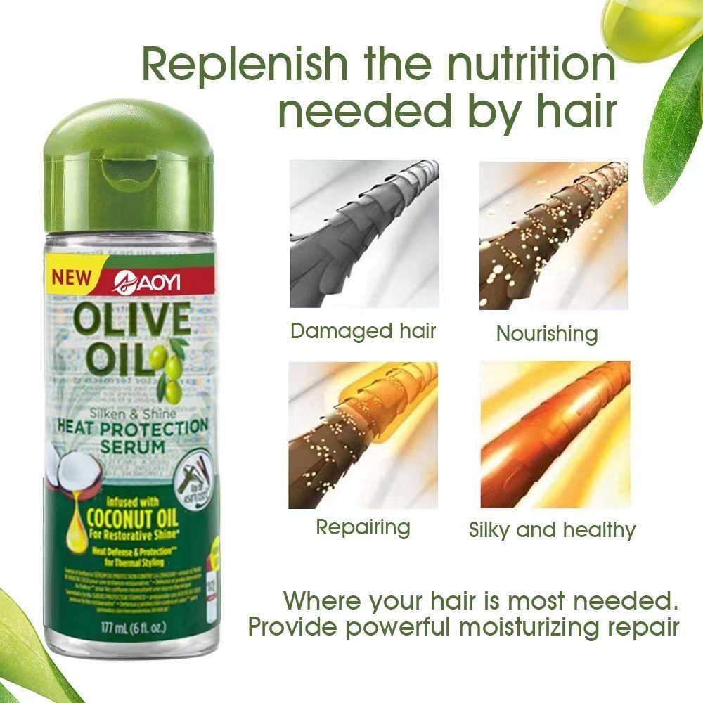 Olive & Coconut Heat Protection Serum for Hair