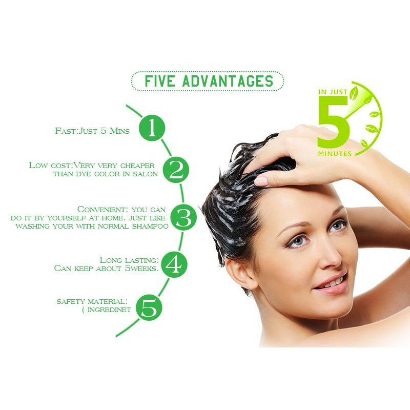 DEXE Hair Shampoo Sachets (Black/Wine Red/Brown)