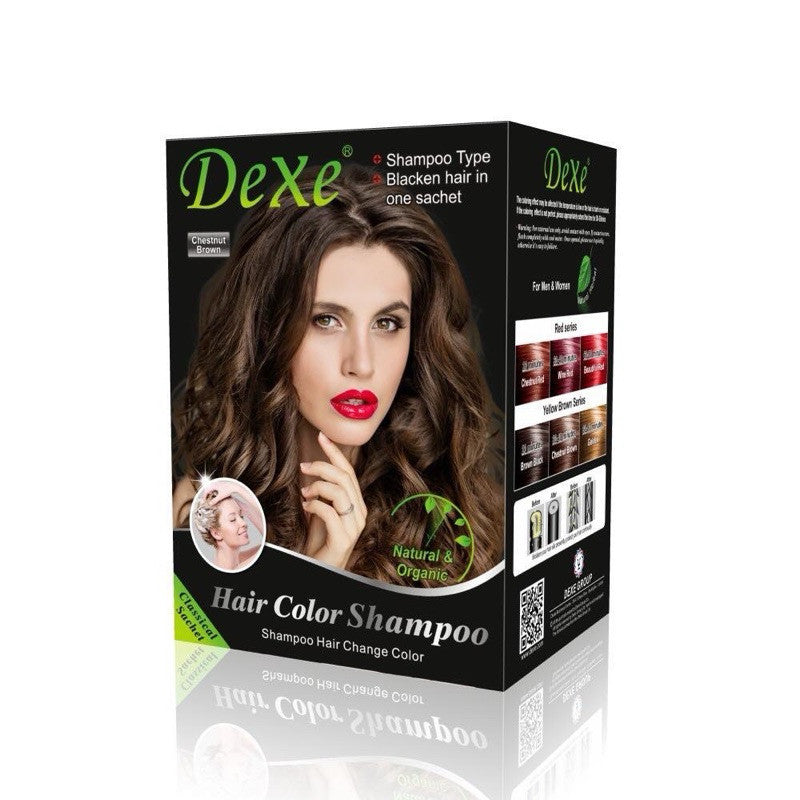 DEXE Hair Shampoo Sachets (Black/Wine Red/Brown)