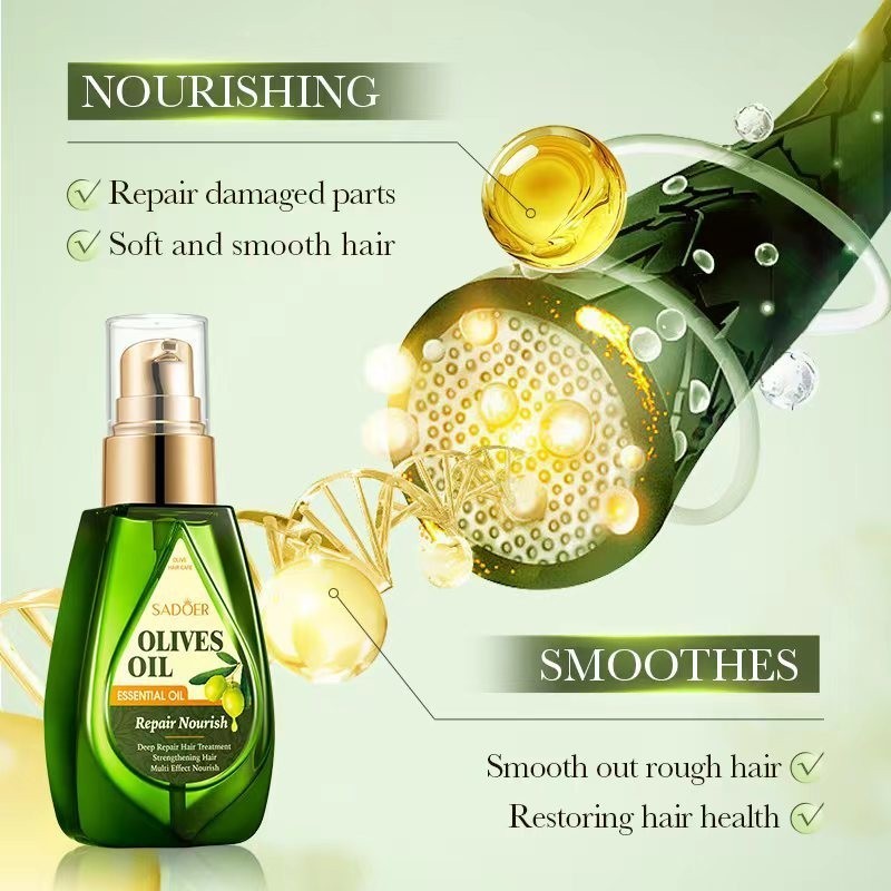 Sadoer Organic Olive Oil for Damaged Hair